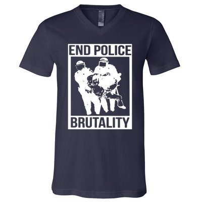 End Police Brutality V-Neck T-Shirt