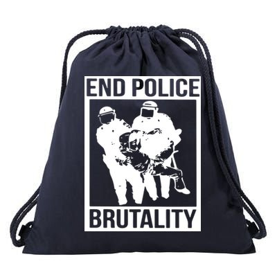 End Police Brutality Drawstring Bag