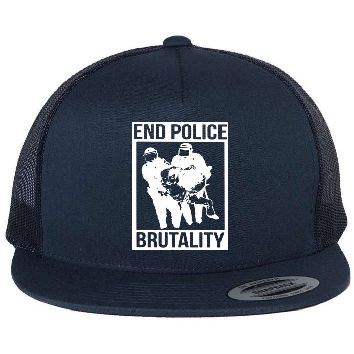 End Police Brutality Flat Bill Trucker Hat