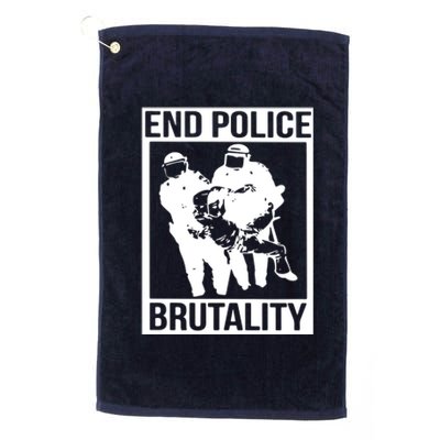 End Police Brutality Platinum Collection Golf Towel