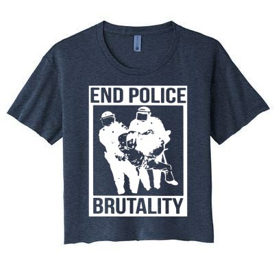 End Police Brutality Women's Crop Top Tee