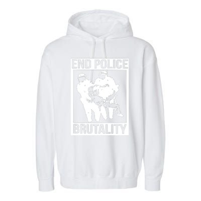 End Police Brutality Garment-Dyed Fleece Hoodie