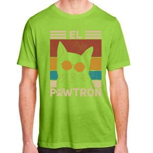 El PawtróN Cat Dad Cat Grandpa Funny Fathers Day Black Cat Great Gift Adult ChromaSoft Performance T-Shirt