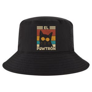 El PawtróN Cat Dad Cat Grandpa Funny Fathers Day Black Cat Great Gift Cool Comfort Performance Bucket Hat