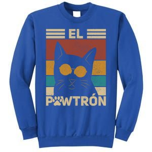 El PawtróN Cat Dad Cat Grandpa Funny Fathers Day Black Cat Great Gift Sweatshirt