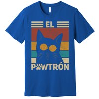 El PawtróN Cat Dad Cat Grandpa Funny Fathers Day Black Cat Great Gift Premium T-Shirt