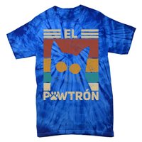 El PawtróN Cat Dad Cat Grandpa Funny Fathers Day Black Cat Great Gift Tie-Dye T-Shirt