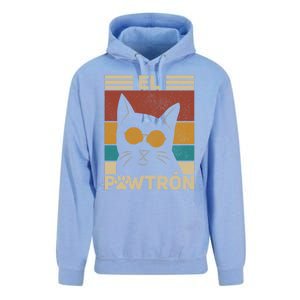 El PawtróN Cat Dad Cat Grandpa Funny Fathers Day Black Cat Great Gift Unisex Surf Hoodie