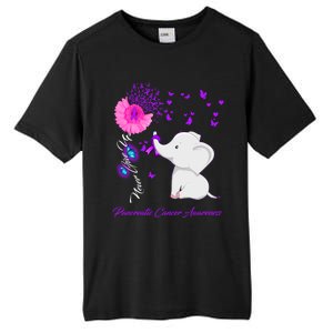 Elephant Pancreatic Cancer Awareness Funny Gift Pancreatic Cancer Gift Tall Fusion ChromaSoft Performance T-Shirt