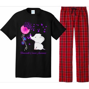 Elephant Pancreatic Cancer Awareness Funny Gift Pancreatic Cancer Gift Pajama Set