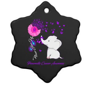 Elephant Pancreatic Cancer Awareness Funny Gift Pancreatic Cancer Gift Ceramic Star Ornament