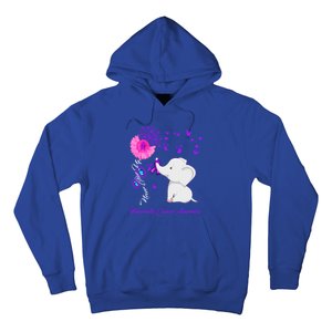 Elephant Pancreatic Cancer Awareness Funny Gift Pancreatic Cancer Gift Hoodie