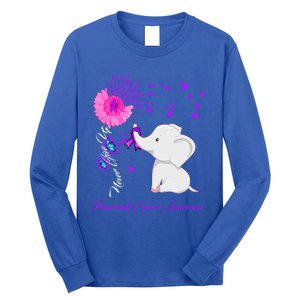 Elephant Pancreatic Cancer Awareness Funny Gift Pancreatic Cancer Gift Long Sleeve Shirt