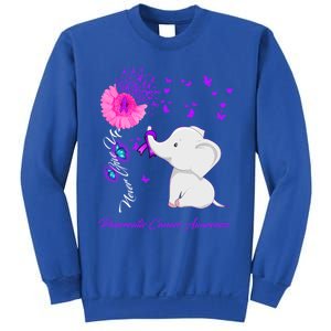 Elephant Pancreatic Cancer Awareness Funny Gift Pancreatic Cancer Gift Sweatshirt