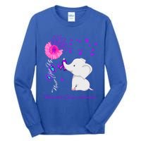 Elephant Pancreatic Cancer Awareness Funny Gift Pancreatic Cancer Gift Tall Long Sleeve T-Shirt