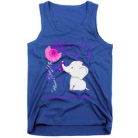 Elephant Pancreatic Cancer Awareness Funny Gift Pancreatic Cancer Gift Tank Top