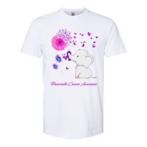 Elephant Pancreatic Cancer Awareness Funny Gift Pancreatic Cancer Gift Softstyle CVC T-Shirt