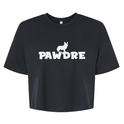 En Pawdre Corgi Dad Cute Fur Dad Fathers Day Dog Bella+Canvas Jersey Crop Tee