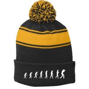 Evolution Photographer | Camera Photography Lovers Stripe Pom Pom Beanie