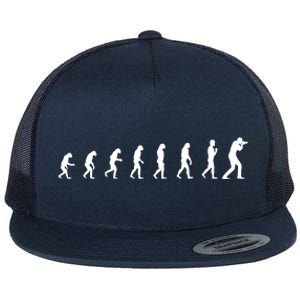 Evolution Photographer | Camera Photography Lovers Flat Bill Trucker Hat