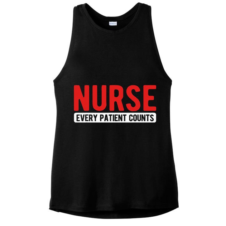 Every Patient Counts RN Nurse Ladies PosiCharge Tri-Blend Wicking Tank
