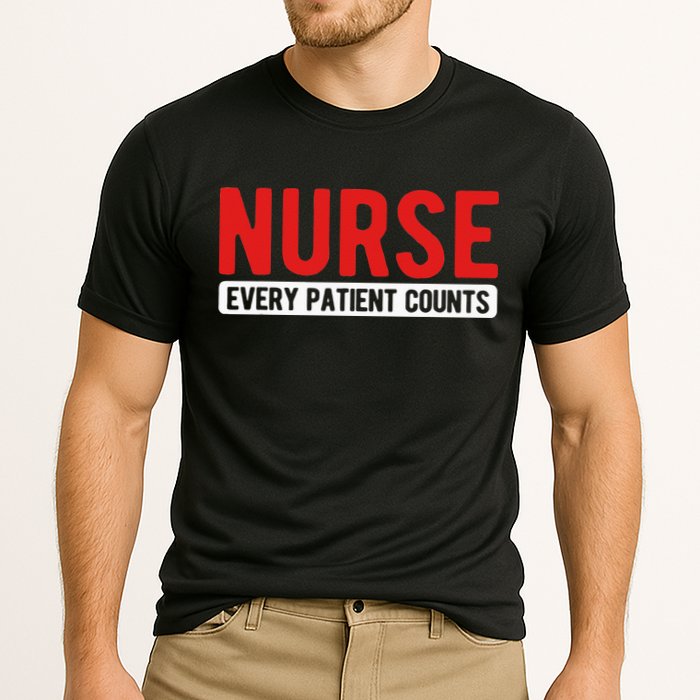 Every Patient Counts RN Nurse Cooling Performance Crew T-Shirt