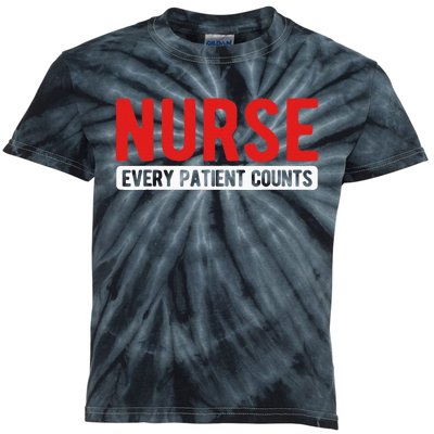 Every Patient Counts RN Nurse Kids Tie-Dye T-Shirt