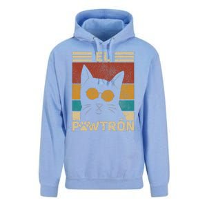 El Pawtrón Cat Dad Cat Grandpa Funny Fathers Day Black Cat Unisex Surf Hoodie