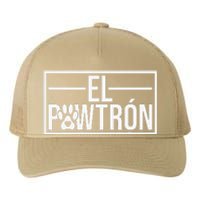 El Pawtrón Cat Dad Cat Grandpa Funny Fathers Day Cat Lover Yupoong Adult 5-Panel Trucker Hat