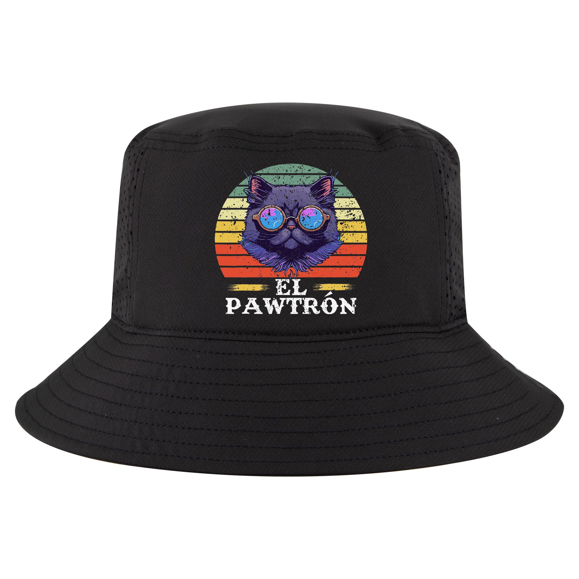 El Pawtrón Cat Dad Grandpa Daddy Cat Fathers Day Cool Comfort Performance Bucket Hat