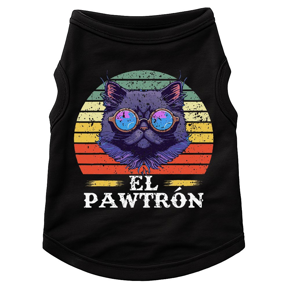 El Pawtrón Cat Dad Grandpa Daddy Cat Fathers Day Doggie Tank