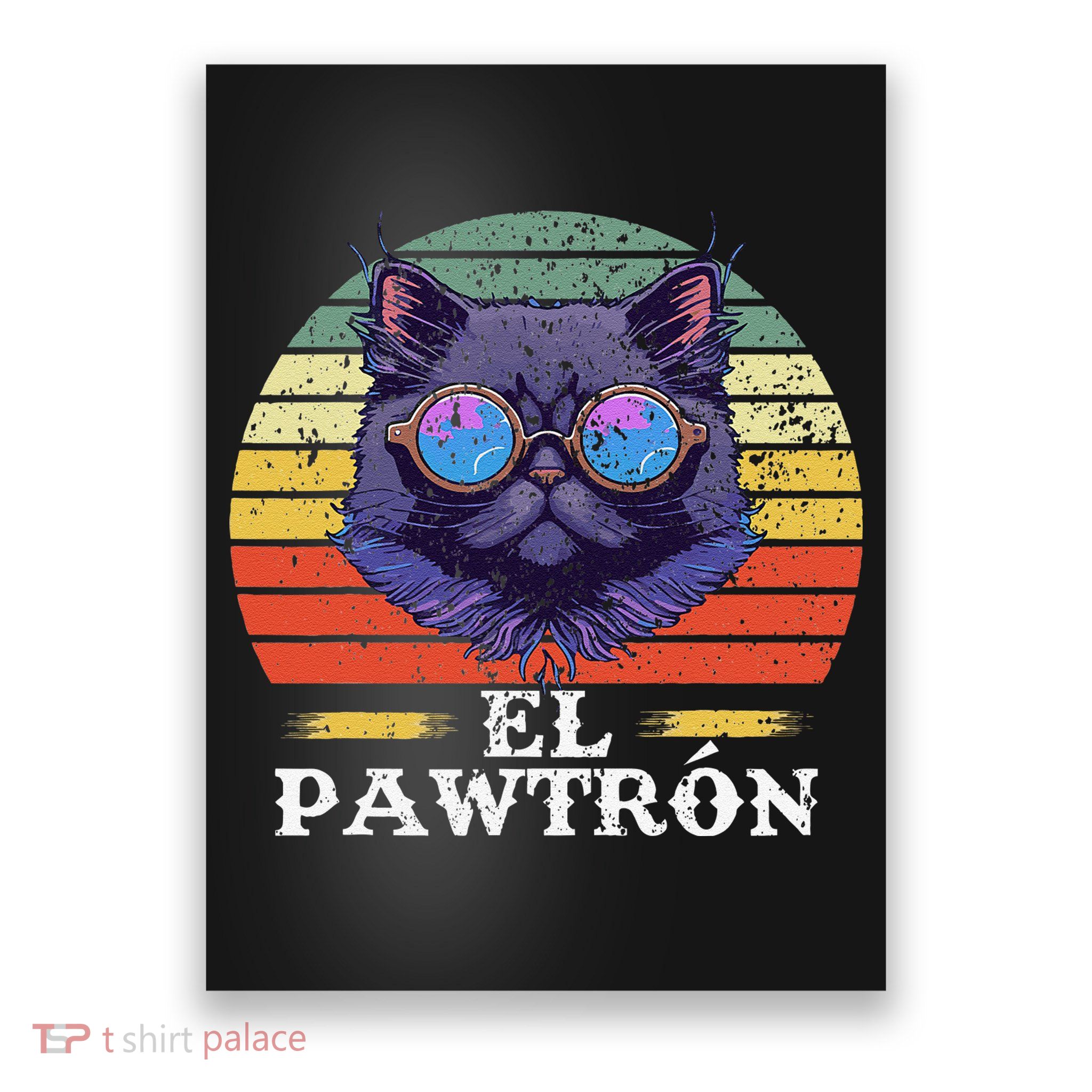 El Pawtrón Cat Dad Grandpa Daddy Cat Fathers Day Poster