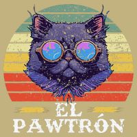 El Pawtrón Cat Dad Grandpa Daddy Cat Fathers Day Cooling Performance Crew T-Shirt