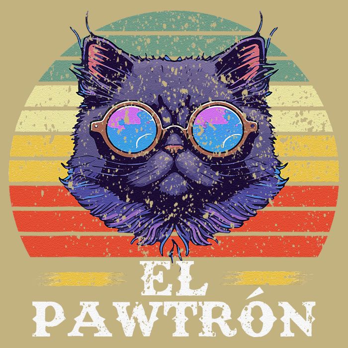 El Pawtrón Cat Dad Grandpa Daddy Cat Fathers Day Cooling Performance Crew T-Shirt