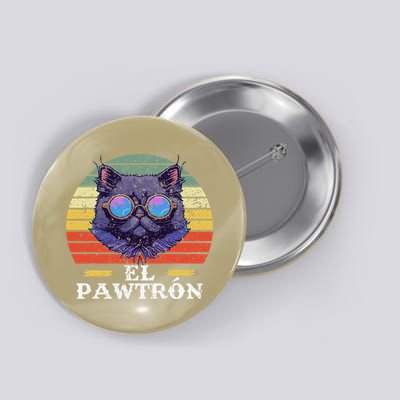 El Pawtrón Cat Dad Grandpa Daddy Cat Fathers Day Button