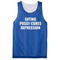 Eating Pussy Cures Depression Mesh Reversible Basketball Jersey Tank