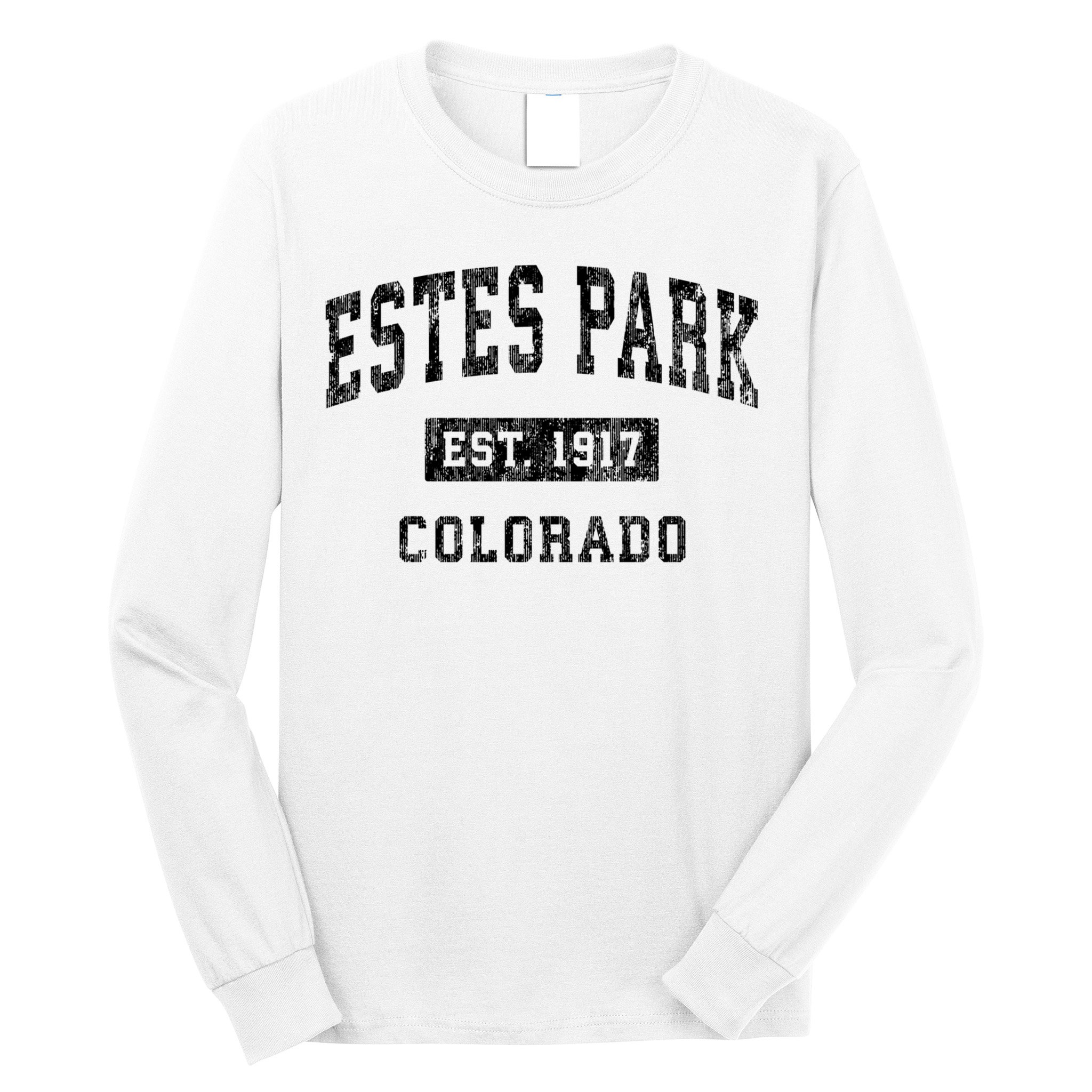 Estes Park Colorado Co Vintage Established Sports Design Long Sleeve Shirt