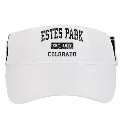 Estes Park Colorado Co Vintage Established Sports Design Adult Drive Performance Visor