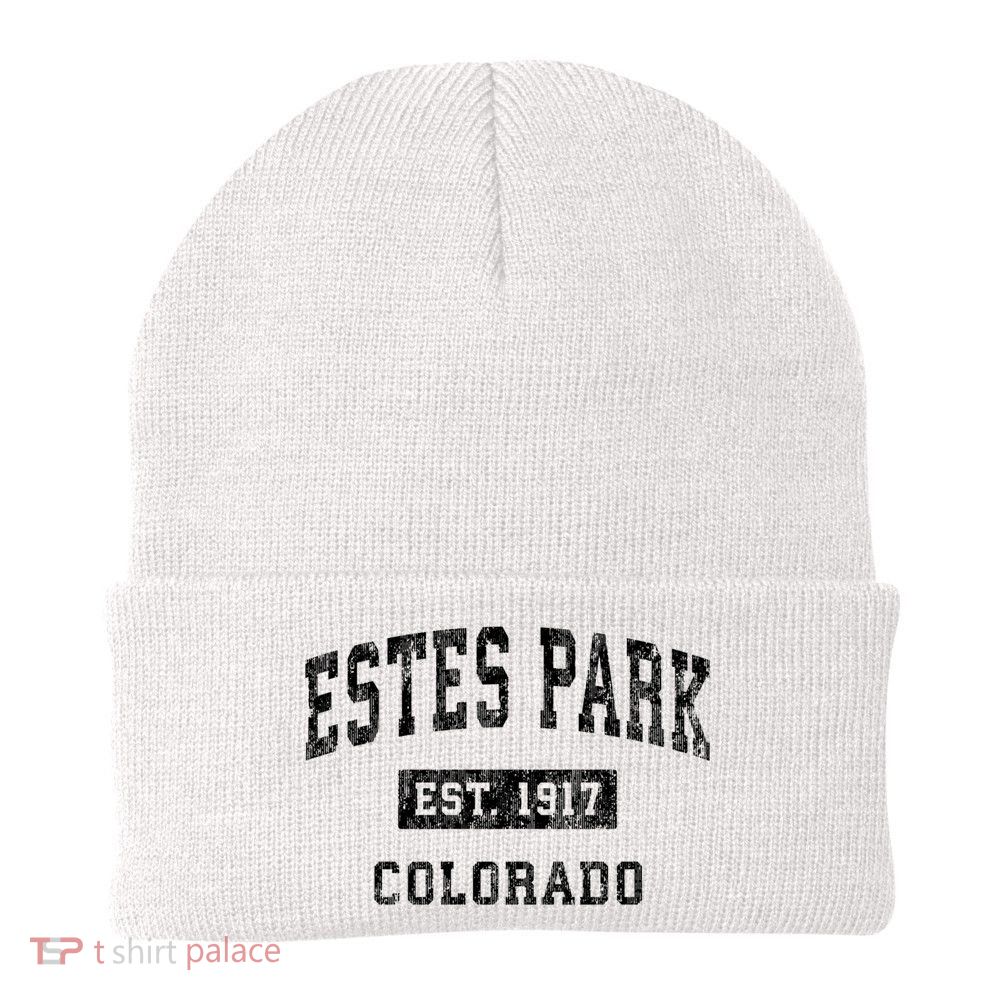 Estes Park Colorado Co Vintage Established Sports Design Beanie
