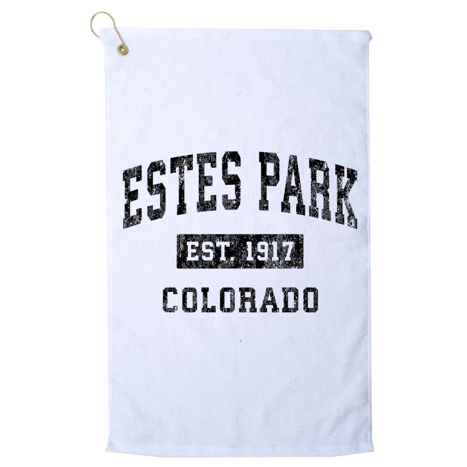 Estes Park Colorado Co Vintage Established Sports Design Golf Towel