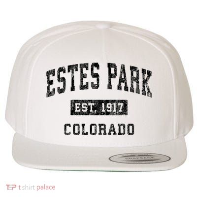 Estes Park Colorado Co Vintage Established Sports Design Wool Snapback Cap