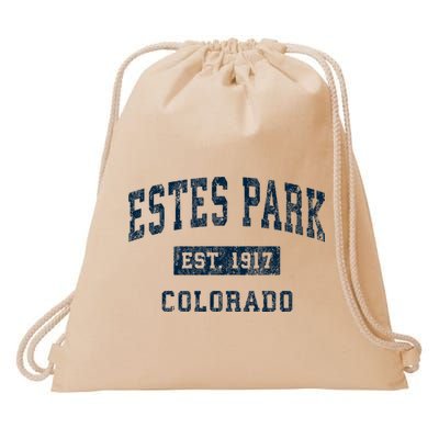 Estes Park Colorado Co Vintage Sports Drawstring Bag