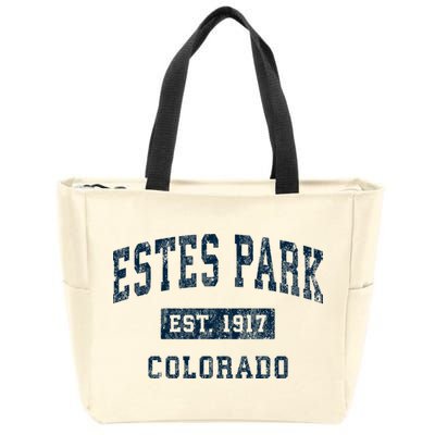 Estes Park Colorado Co Vintage Sports Zip Tote Bag