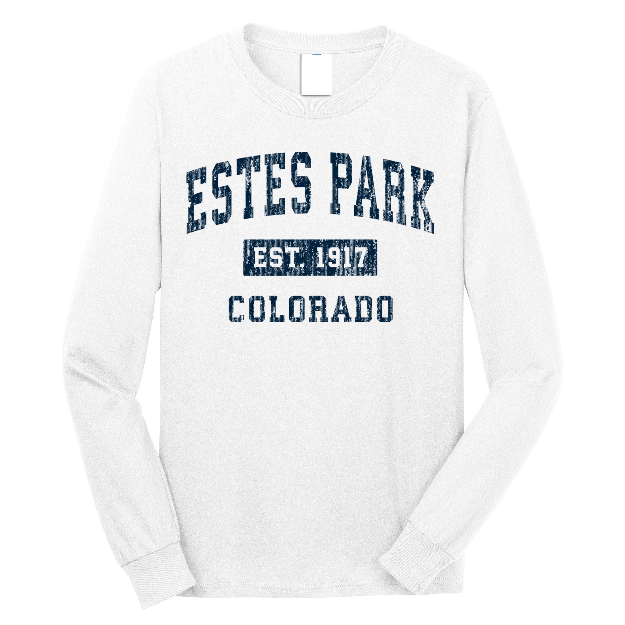 Estes Park Colorado Co Vintage Sports Long Sleeve Shirt