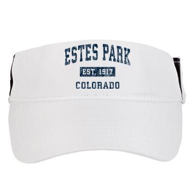 Estes Park Colorado Co Vintage Sports Adult Drive Performance Visor