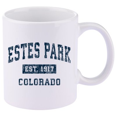 Estes Park Colorado Co Vintage Sports 11oz C Handle Ceramic Mug
