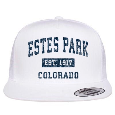 Estes Park Colorado Co Vintage Sports Flat Bill Trucker Hat