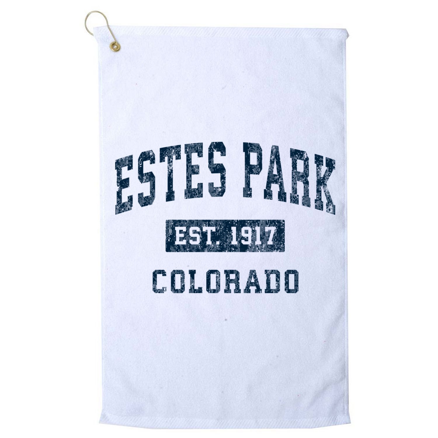 Estes Park Colorado Co Vintage Sports Golf Towel