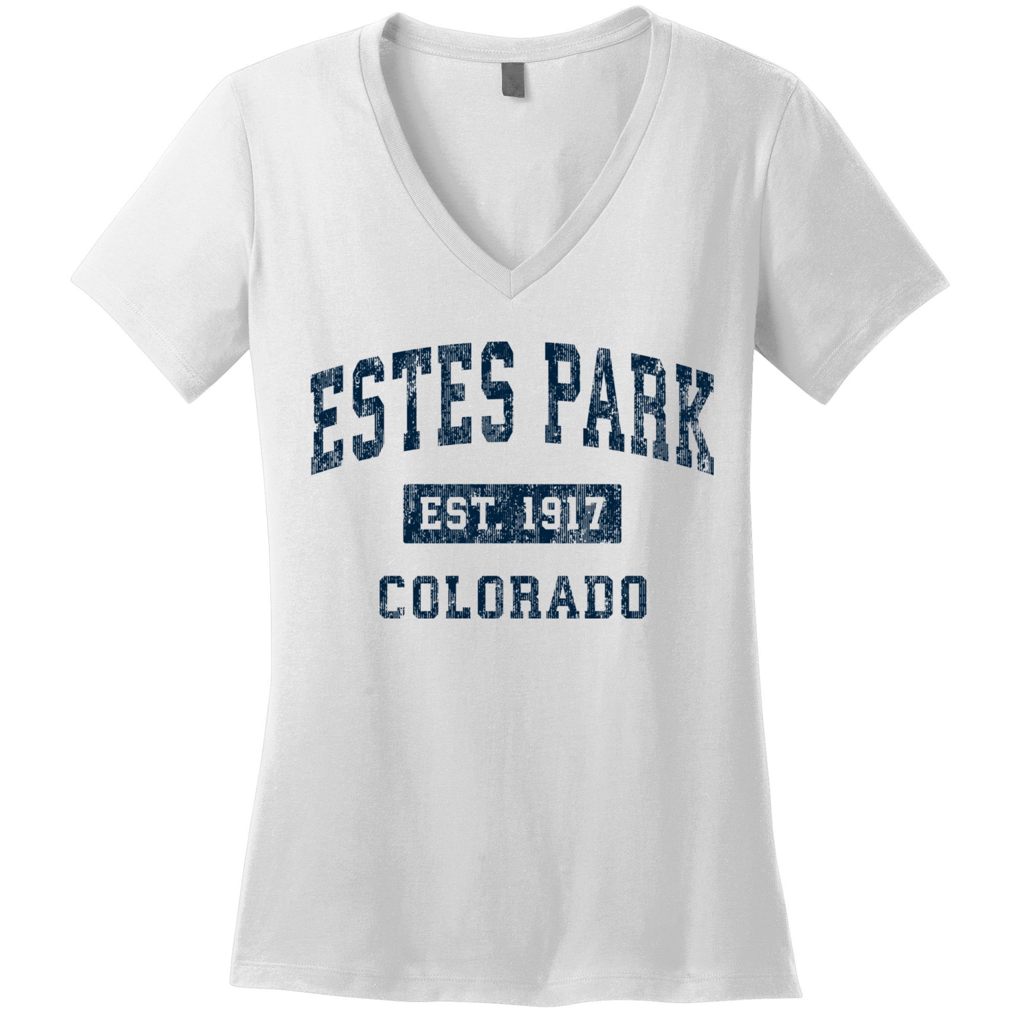 Estes Park Colorado Co Vintage Sports Women's V-Neck T-Shirt