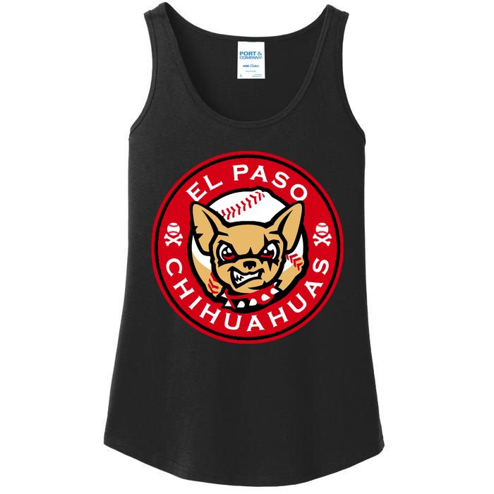 El Paso Chihuahuas Baseball Angry Chihuahua Dog For Fans Ladies Essential Tank